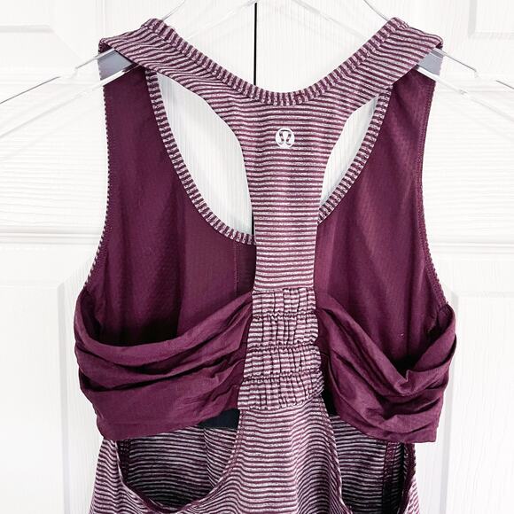 Lululemon Turbo Tank in Tonka Stripe Bordeaux Drama - Picture 5 of 6